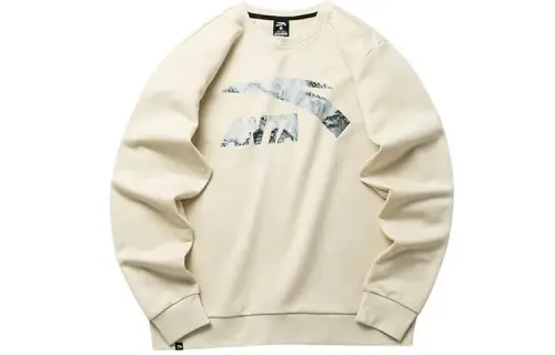 ANTA Life Collection Sweatshirts Men's Apricot Crew Neck Thickened