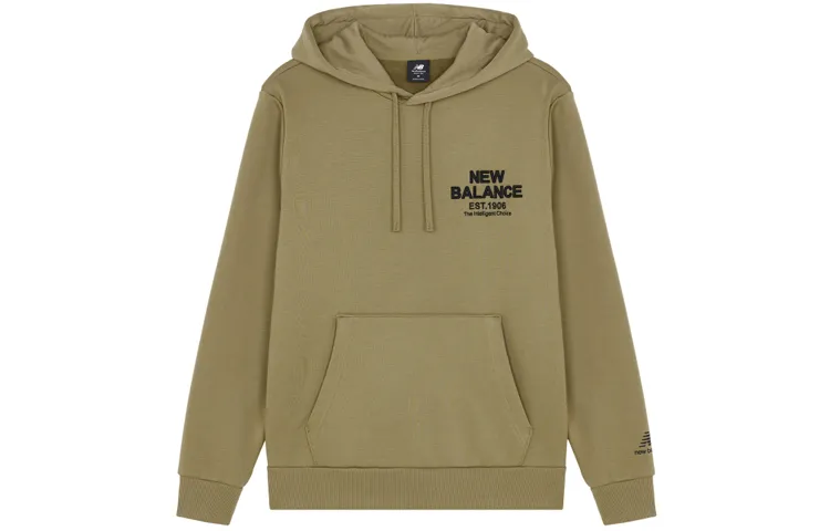 New Balance Sweatshirts Men's Brown Hooded Moderate Regular