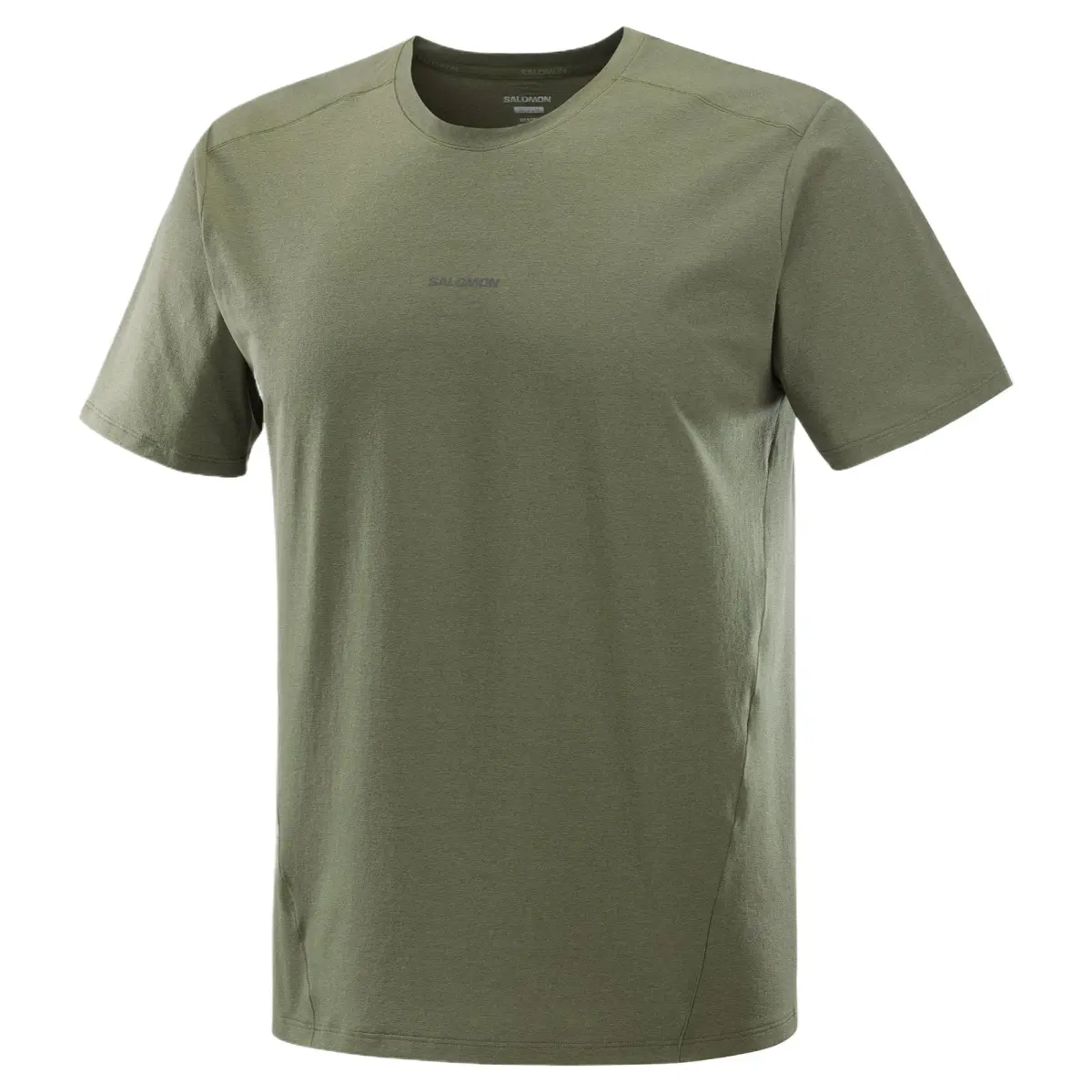 SALOMON T-Shirts Men's Green Crew Neck Moderate