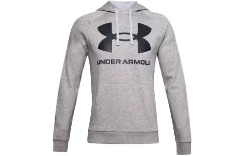 Under Armour Rival Sweatshirts Men's Gray Hooded Moderate Regular
