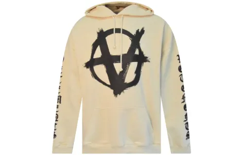 Vetements Sweatshirts Men's Beige Hooded Moderate Regular