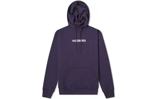 Vetements Sweatshirts Men's Purple Hooded Moderate Regular