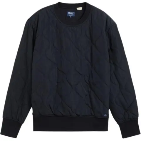 Levi's Sweatshirts Men's Black Crew Neck Moderate Regular