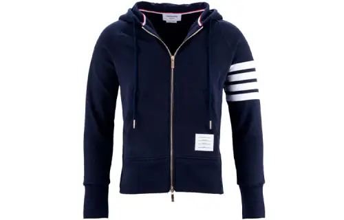THOM BROWNE 4 Bar Striped Zipped Jacket