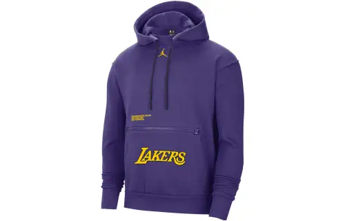 Jordan Nba Los Angeles Lakers Courtside Statement Edition Fleece Loose Fit Hoodie