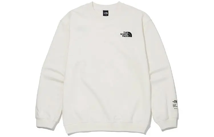 THE NORTH FACE Sweatshirts Unisex White Crew Neck Moderate Regular