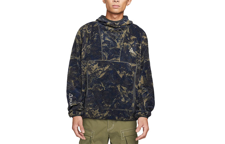 Nike ACG Sweatshirts Men's Blue Hooded Moderate Regular