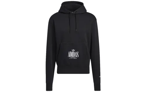 Adidas Originals Sweatshirts Men's Black Hooded Moderate Regular