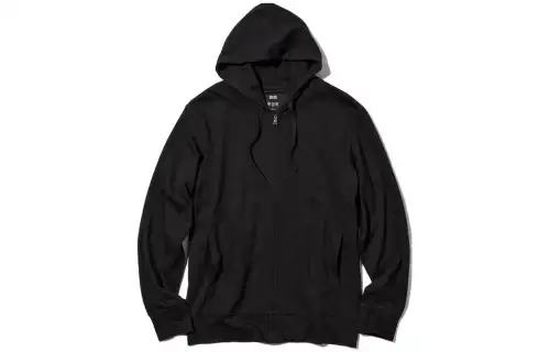 UNIQLO Sweatshirts Unisex Black Hooded Moderate Other