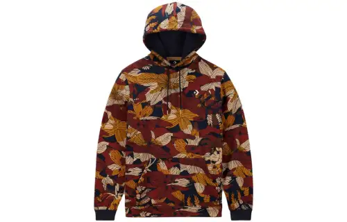Converse Sweatshirts Men's Brown Hooded Moderate Regular