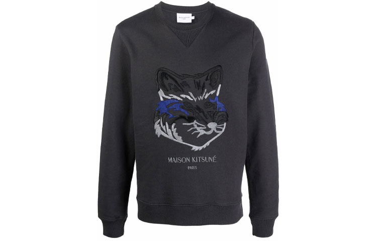 Мужской худи Maison Kitsune FW21 (серый)