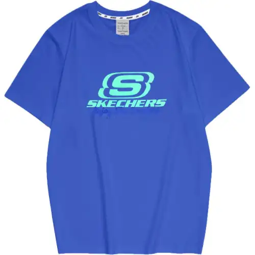 Skechers T Shirt Unisex Light Cobalt Blue