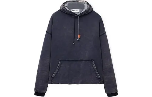 LOEWE Sweatshirts Men's Blue Hooded Moderate Other