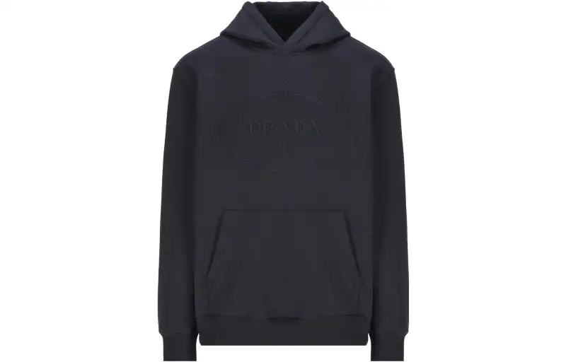 PRADA Long-Sleeved Drawstring Hoodie