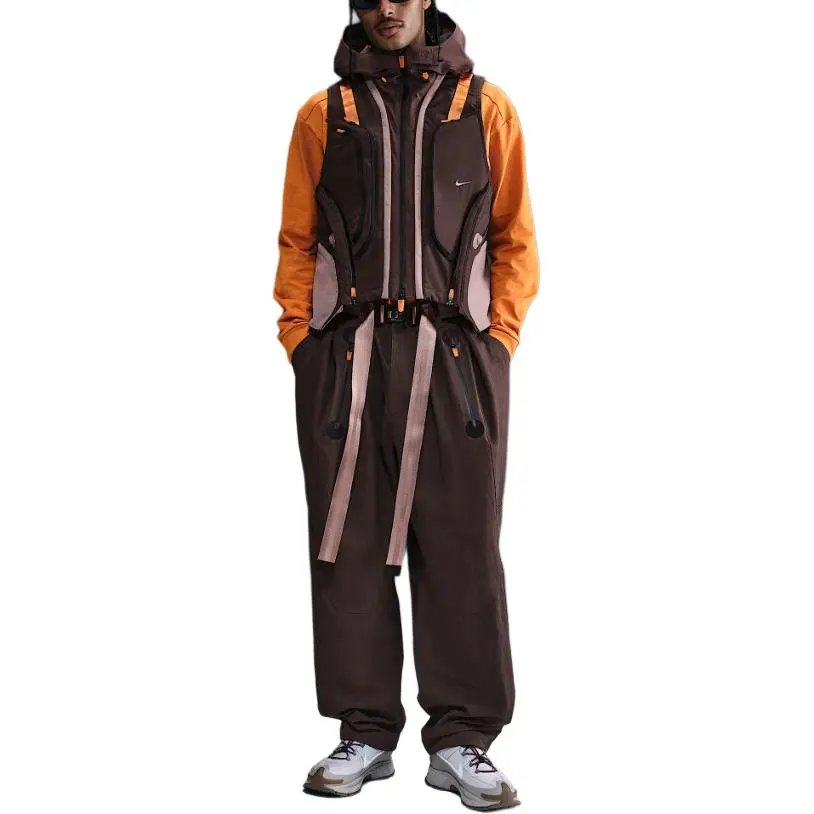 Nike ISPA Vest Unisex Earth Tone/Smokey Mauve Red/Imperial Color