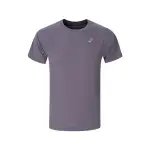 ASICS T Shirts Men's Gray Crew Neck Thin
