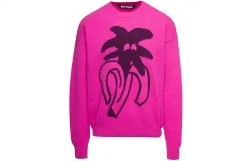 PALM ANGELS Jimmy Intarsia-Knitted Crewneck Jumper