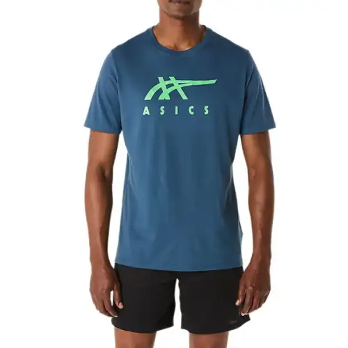 Asics T Shirt Unisex Vintage Indigo