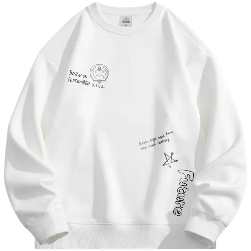 Doraemon Sweatshirts Unisex Crew Neck Moderate Regular