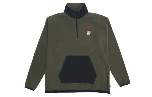 Vans AVE 2.0 Sweatshirts Unisex Army Green Stand Collar Moderate Regular