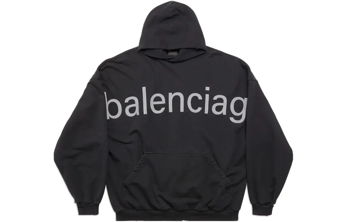Balenciaga SS23 Sweatshirt Loose Fit Unisex Black