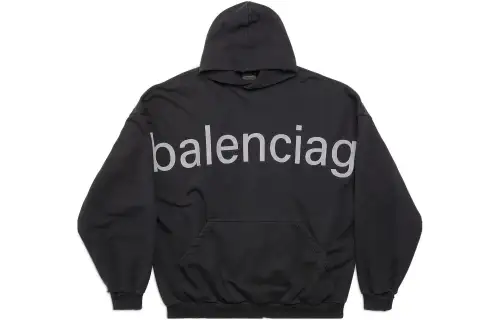 Balenciaga Logo Printed Oversized Hoodie