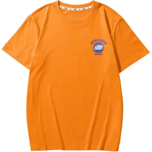 Skechers Colorful T Shirt Unisex Carrot Orange