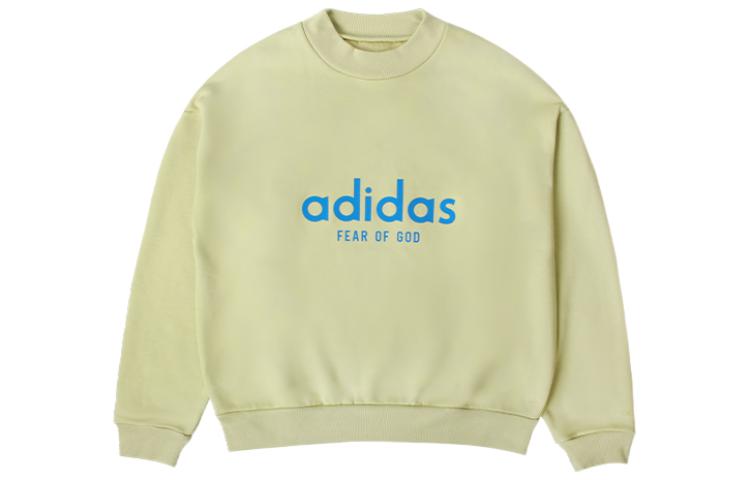 Adidas X Fear Of God Sweatshirts Men's Green Crew Neck Thickened Other