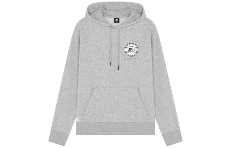 New Balance Sweatshirts Men's Gray Hooded Moderate Regular
