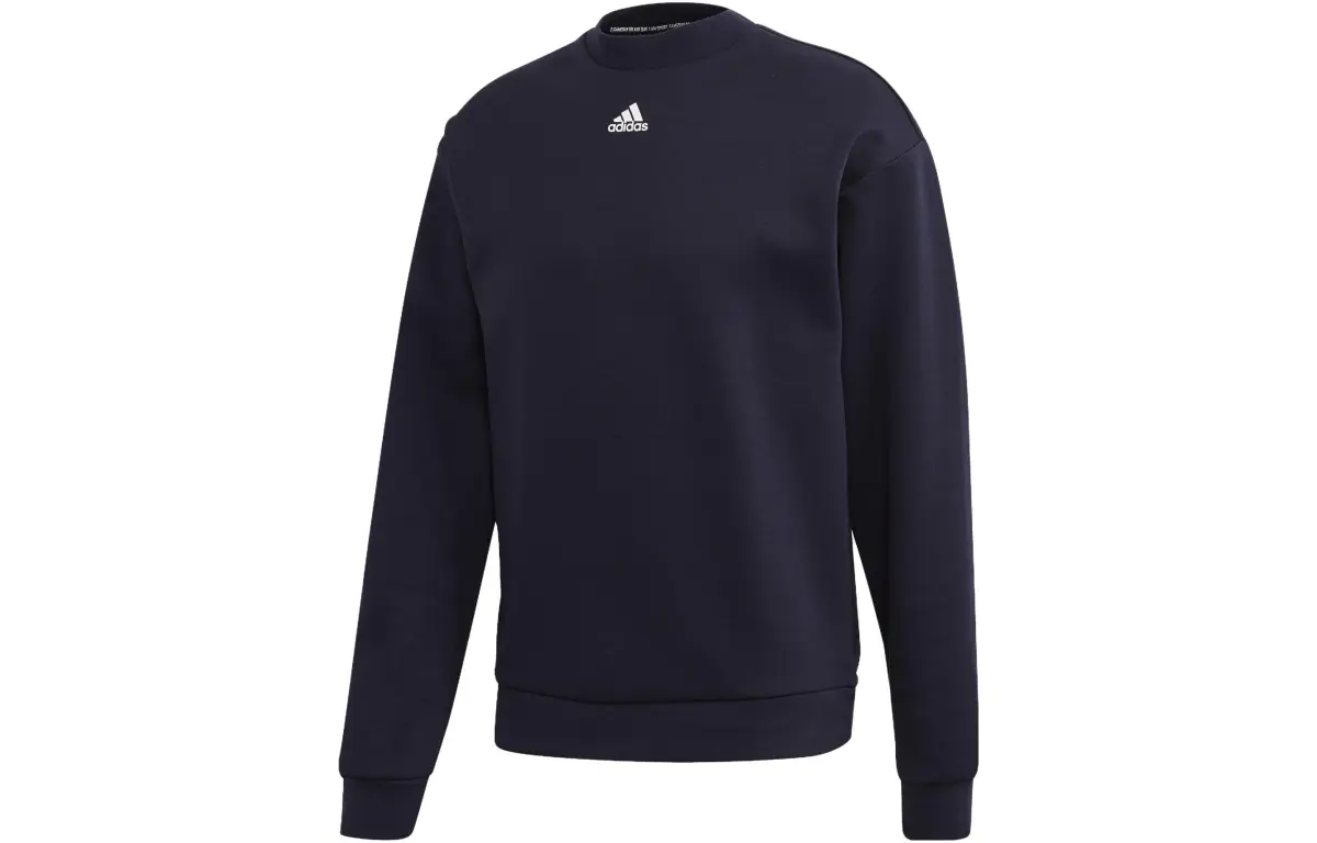 Adidas Sweatshirts Men's Blue Moderate Straight Fit