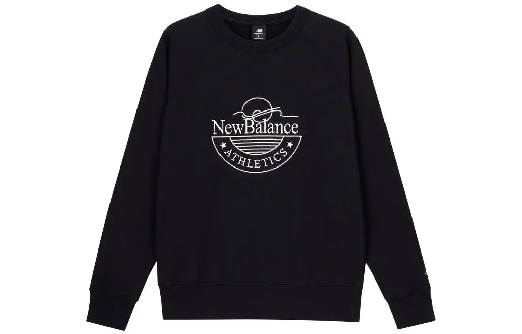 New Balance Sweatshirts Men's Black Crew Neck Moderate Regular