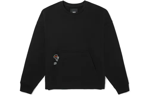 Vans Sweatshirts Unisex Black Crew Neck Moderate Regular
