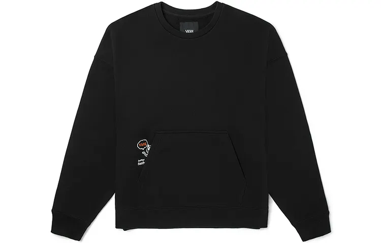 Vans Sweatshirts Unisex Black Crew Neck Moderate Regular