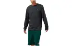 New Balance Sweatshirts Men's Black Gray Color Crew Neck Moderate