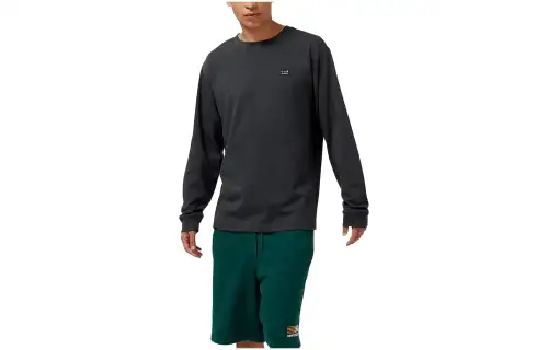 New Balance Sweatshirts Men's Black Gray Color Crew Neck Moderate