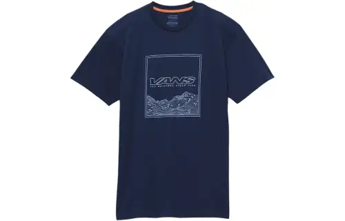 Vans T Shirts Men's Blue Crew Neck Moderate