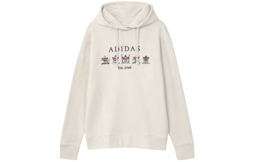 Adidas Originals Sweatshirts Unisex Yellow White Hooded Moderate Regular