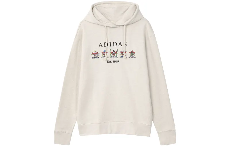 Adidas Originals Sweatshirts Unisex Yellow White Hooded Moderate Regular