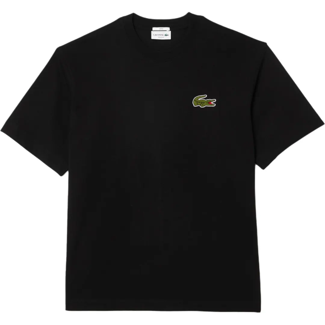 LACOSTE Loose Fit Heavy Badge T Shirt