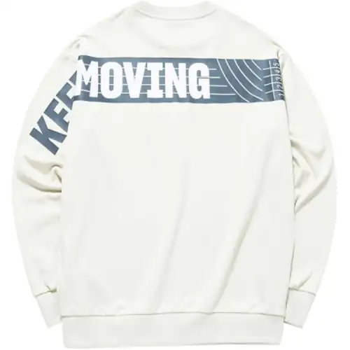 ANTA Life Collection Sweatshirts Men's Stone Column Gray Crew Neck Moderate Regular