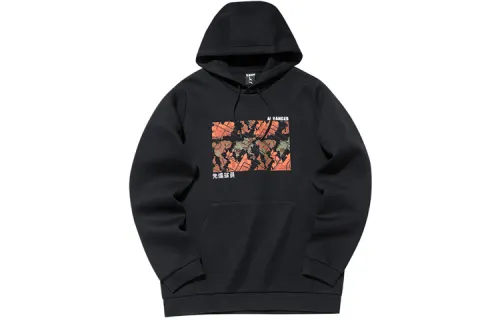 ANTA Basketball Collection Sweatshirts Men's Black Hooded Moderate Regular