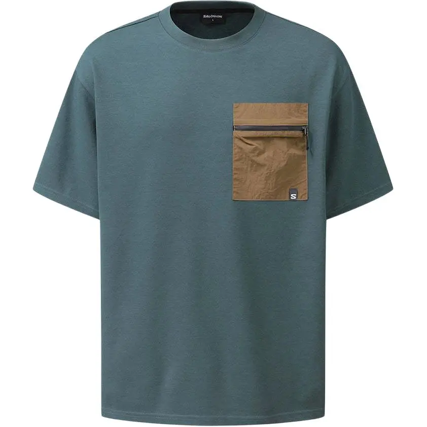 SALOMON UNI T Shirt Unisex Bright Charcoal