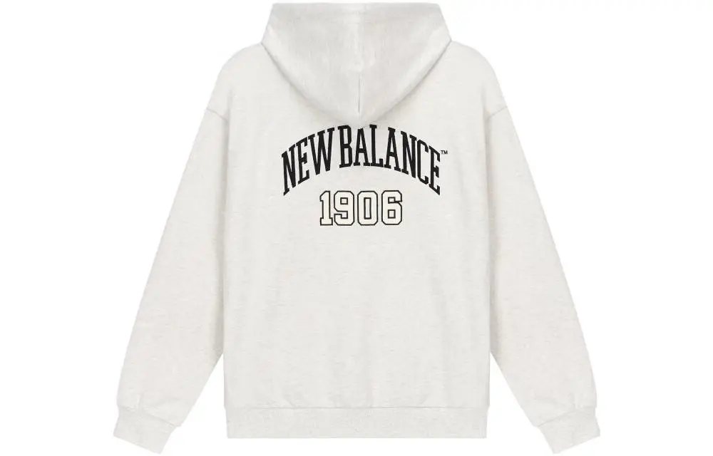 New Balance Sweatshirts Unisex White Hooded Moderate Regular