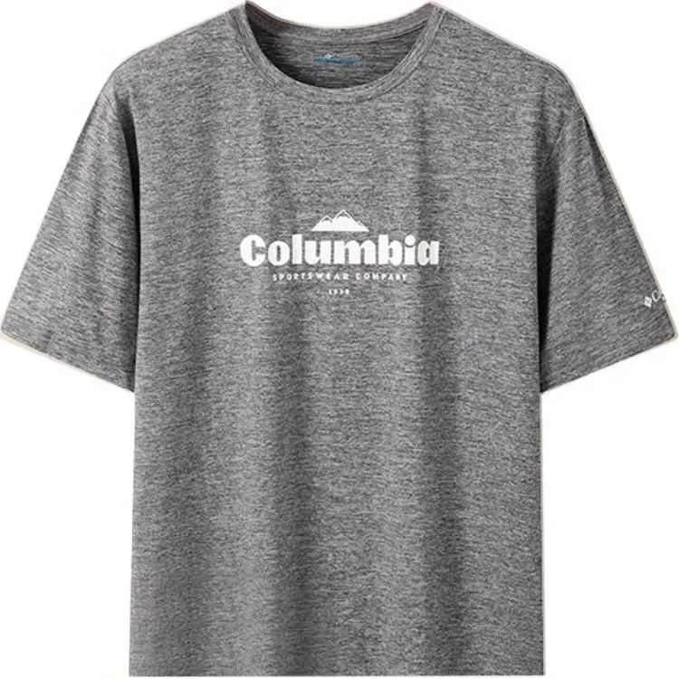 Columbia T Shirt Men's White Gray