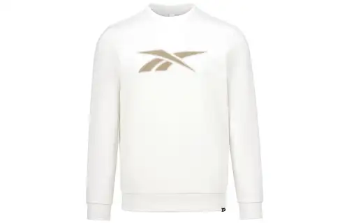 Reebok Sweatshirts Unisex White Crew Neck Moderate