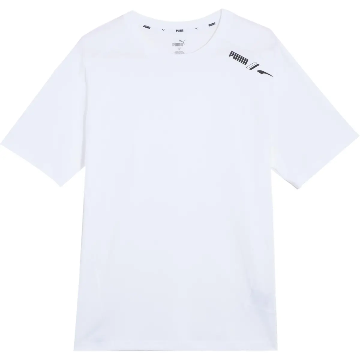 PUMA X TMC Everyday Hussle Crew T-Shirts Men's White Crew Neck Moderate