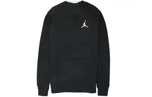 Jordan Sweatshirts Men's Black Crew Neck Moderate Regular