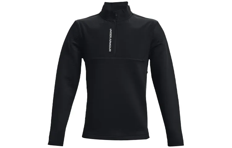 Under Armour Storm Sweatshirts Men's Black Stand Collar Moderate Regular
