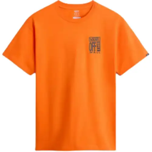 Vans T Shirts Men's Flame Color Crew Neck Moderate Straight Fit