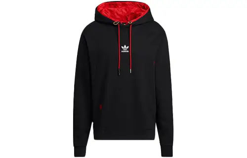 Adidas Originals CNY Hoodie Sweatshirts Unisex Black Hooded Moderate Regular